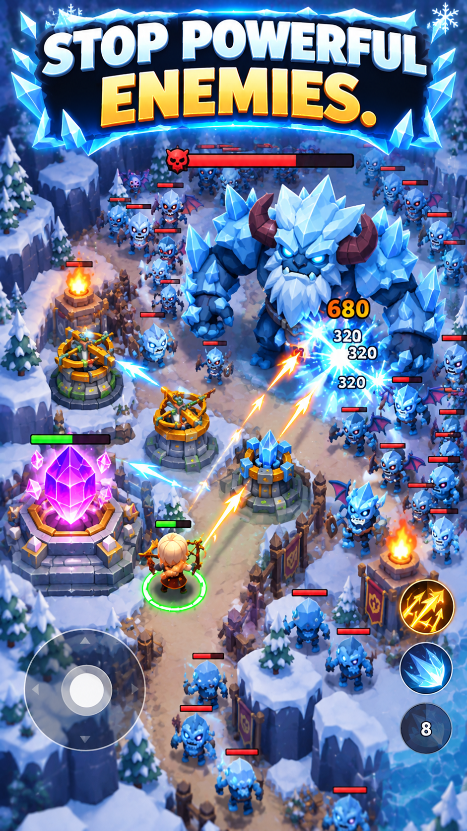 Frozen Fortress TD gameplay screenshot 5